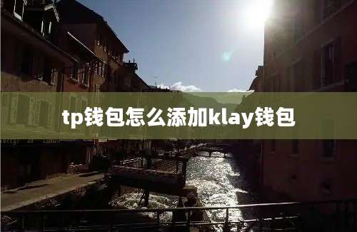 tp钱包怎么添加klay钱包