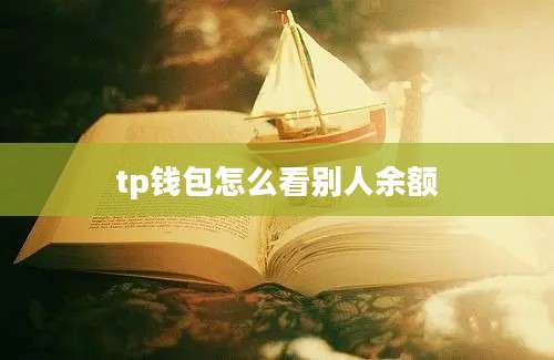 tp钱包怎么看别人余额