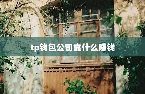 tp钱包公司靠什么赚钱
