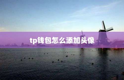 tp钱包怎么添加头像