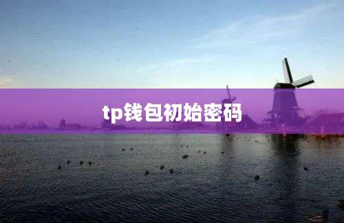 tp钱包初始密码