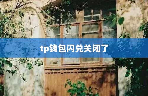tp钱包闪兑关闭了