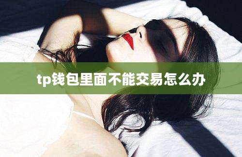 tp钱包里面不能交易怎么办