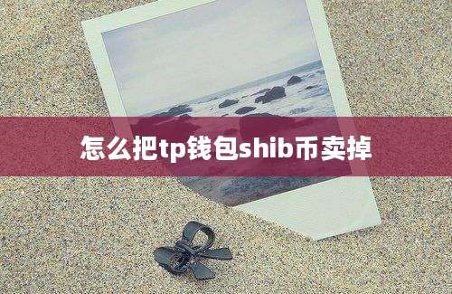 怎么把tp钱包shib币卖掉
