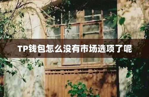 TP钱包怎么没有市场选项了呢
