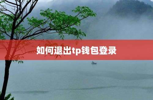 如何退出tp钱包登录