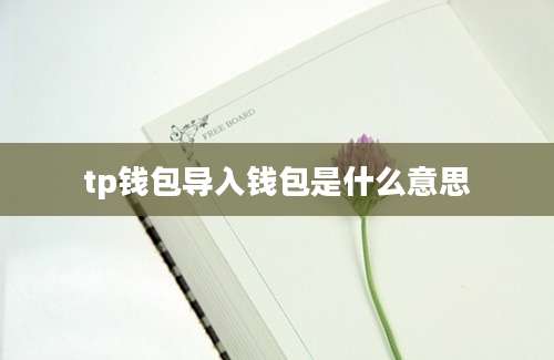 tp钱包导入钱包是什么意思