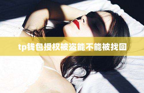 tp钱包授权被盗能不能被找回