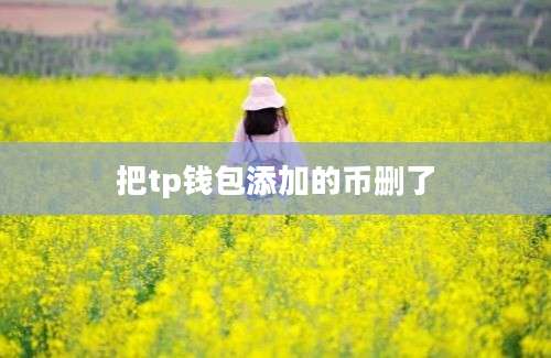 把tp钱包添加的币删了